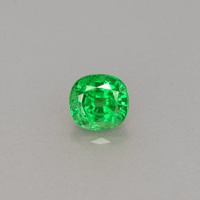 0.46캐럿 천연 크롬 그린 차보라이트 가넷, 쿠션 컷, 4.5×4.2 mm, VS