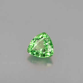 0.27캐럿 천연 크롬 그린 차보라이트 가넷, 트릴리언, 4×3.9 mm, VS
