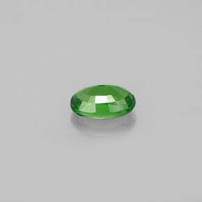 0.62캐럿 천연 크롬 그린 차보라이트 가넷, 타원형 컷, 6.2×4.1 mm, VS-SI
