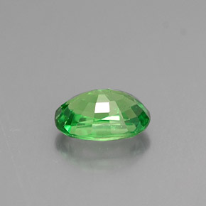 0.66캐럿 천연 크롬 그린 차보라이트 가넷, 타원형 컷, 6.1×4.2 mm, VS