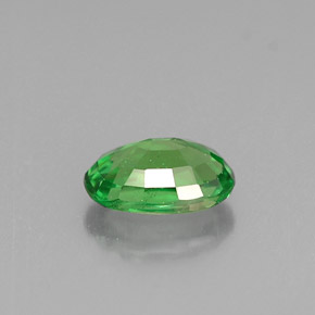 0.65캐럿 천연 크롬 그린 차보라이트 가넷, 타원형 컷, 6.2×4.2 mm, VS