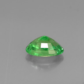 0.57캐럿 천연 크롬 그린 차보라이트 가넷, 타원형 컷, 6×4.1 mm, VS-SI