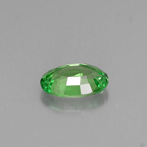 0.54캐럿 천연 크롬 그린 차보라이트 가넷, 타원형 컷, 6.1×4.2 mm, VS