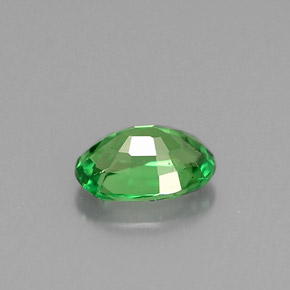 0.61캐럿 천연 크롬 그린 차보라이트 가넷, 타원형 컷, 6.3×4.2 mm, VS