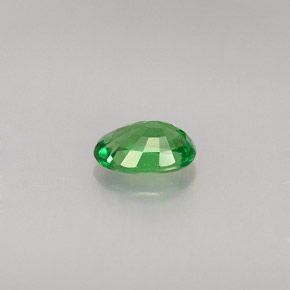 0.56캐럿 천연 크롬 그린 차보라이트 가넷, 타원형 컷, 6.1×4.1 mm, VS
