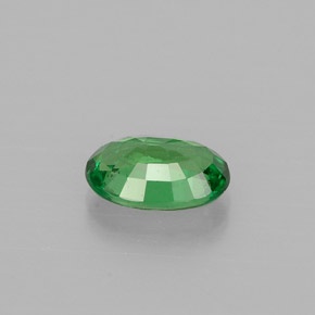 0.56캐럿 천연 크롬 그린 차보라이트 가넷, 타원형 컷, 6.2×4.2 mm, VS
