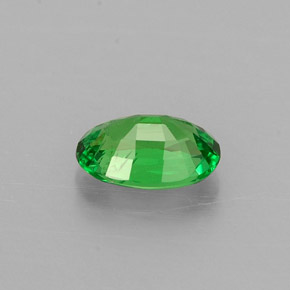 0.50캐럿 천연 비비드 그린 차보라이트 가넷, 타원형 컷, 6×3.9 mm, VS