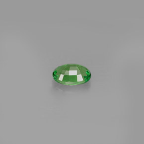 0.62캐럿 천연 크롬 그린 차보라이트 가넷, 타원형 컷, 6.1×4.2 mm, VVS-VS