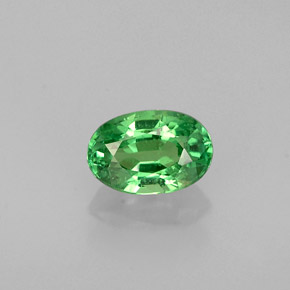 0.61캐럿 천연 크롬 그린 차보라이트 가넷, 타원형 컷, 6×4 mm, VS
