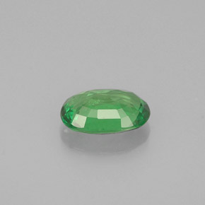 0.55캐럿 천연 크롬 그린 차보라이트 가넷, 타원형 컷, 6.2×4.3 mm, VS-SI
