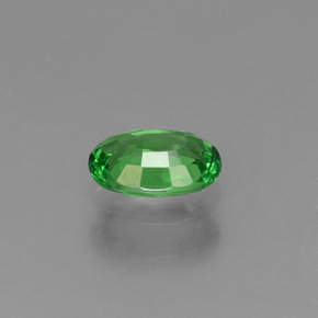 0.52캐럿 천연 크롬 그린 차보라이트 가넷, 타원형 컷, 5.9×4.1 mm, VS