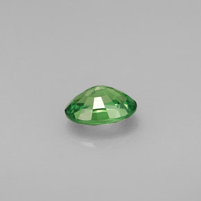 0.57캐럿 천연 크롬 그린 차보라이트 가넷, 타원형 컷, 5.9×4.1 mm, VVS-VS