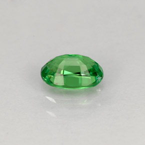 0.63캐럿 천연 그린 차보라이트 가넷, 타원형 컷, 6.1×4.2 mm, VS