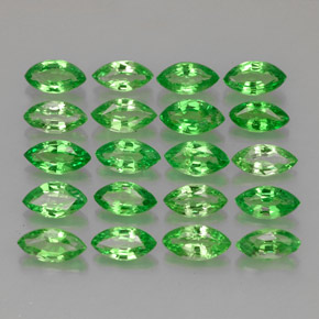 3.67캐럿 천연 크롬 그린 차보라이트 가넷 보석, 마퀴즈, 5.1×2.6 mm, VS
