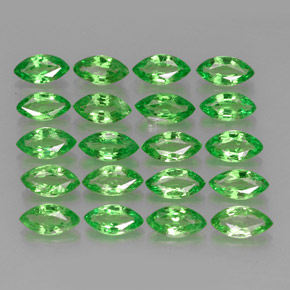 캐럿 천연 크롬 그린 차보라이트 가넷 보석, 마퀴즈, 5.1×2.6 mm, VS