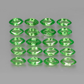 캐럿 천연 크롬 그린 차보라이트 가넷 보석, 마퀴즈, 5.1×2.6 mm, VS