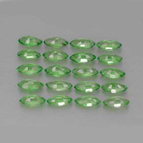 캐럿 천연 크롬 그린 차보라이트 가넷 보석, 마퀴즈, 5.1×2.6 mm, VS
