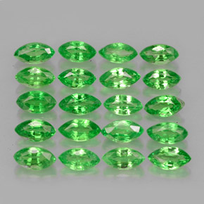 캐럿 천연 크롬 그린 차보라이트 가넷 보석, 마퀴즈, 4.9×2.7 mm, VS