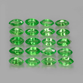 캐럿 천연 크롬 그린 차보라이트 가넷 보석, 마퀴즈, 4.9×2.7 mm, VS