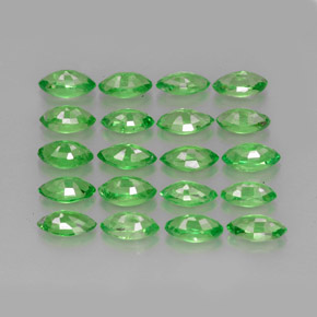 캐럿 천연 크롬 그린 차보라이트 가넷 보석, 마퀴즈, 4.9×2.7 mm, VS