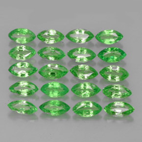 캐럿 천연 크롬 그린 차보라이트 가넷 보석, 마퀴즈, 5.1×2.7 mm, VS