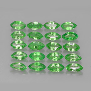 캐럿 천연 크롬 그린 차보라이트 가넷 보석, 마퀴즈, 5.1×2.7 mm, VS