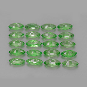 캐럿 천연 크롬 그린 차보라이트 가넷 보석, 마퀴즈, 5.1×2.7 mm, VS