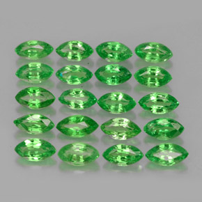 캐럿 천연 크롬 그린 차보라이트 가넷 보석, 마퀴즈, 4.9×2.7 mm, VS
