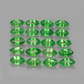 캐럿 천연 크롬 그린 차보라이트 가넷 보석, 마퀴즈, 4.9×2.7 mm, VS