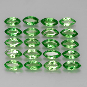 3.60캐럿 천연 크롬 그린 차보라이트 가넷 보석, 마퀴즈, 5×2.6 mm, VS