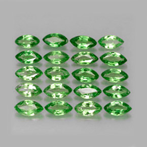3.60캐럿 천연 크롬 그린 차보라이트 가넷 보석, 마퀴즈, 5×2.6 mm, VS