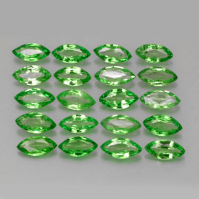 2.82캐럿 천연 크롬 그린 차보라이트 가넷 보석, 마퀴즈, 5×2.6 mm, VS