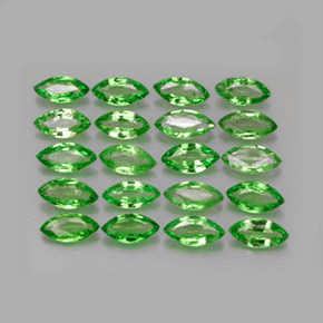 2.82캐럿 천연 크롬 그린 차보라이트 가넷 보석, 마퀴즈, 5×2.6 mm, VS