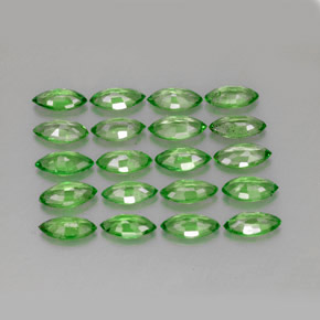 2.82캐럿 천연 크롬 그린 차보라이트 가넷 보석, 마퀴즈, 5×2.6 mm, VS