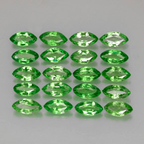 캐럿 천연 크롬 그린 차보라이트 가넷 보석, 마퀴즈, 4.9×2.6 mm, VS