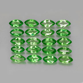 캐럿 천연 크롬 그린 차보라이트 가넷 보석, 마퀴즈, 4.9×2.6 mm, VS