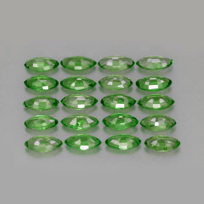 캐럿 천연 크롬 그린 차보라이트 가넷 보석, 마퀴즈, 4.9×2.6 mm, VS