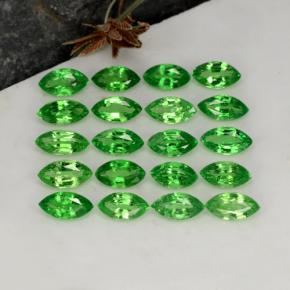 3.86캐럿 천연 크롬 그린 차보라이트 가넷 보석, 마퀴즈, 5.1×2.6 mm, VS