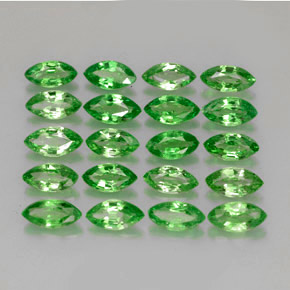 캐럿 천연 크롬 그린 차보라이트 가넷 보석, 마퀴즈, 5.3×2.8 mm, VS