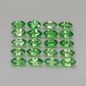 캐럿 천연 크롬 그린 차보라이트 가넷 보석, 마퀴즈, 5.3×2.8 mm, VS