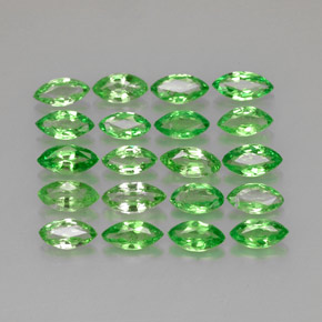 캐럿 천연 크롬 그린 차보라이트 가넷 보석, 마퀴즈, 4.7×2.3 mm, VS