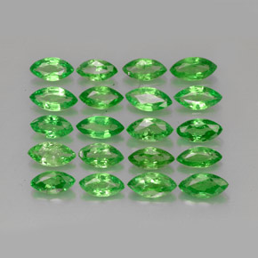 3.40캐럿 천연 크롬 그린 차보라이트 가넷 보석, 마퀴즈, 5.2×2.6 mm, VS