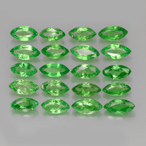 3.40캐럿 천연 크롬 그린 차보라이트 가넷 보석, 마퀴즈, 5.2×2.6 mm, VS