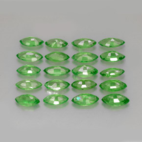 3.40캐럿 천연 크롬 그린 차보라이트 가넷 보석, 마퀴즈, 5.2×2.6 mm, VS