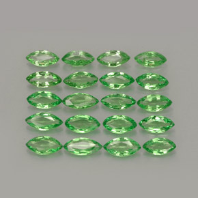 캐럿 천연 크롬 그린 차보라이트 가넷 보석, 마퀴즈, 5×2.5 mm, VS