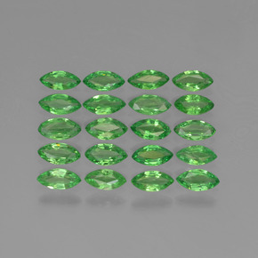 2.87캐럿 천연 미디엄 그린 차보라이트 가넷 보석, 마퀴즈, 4.8×2.4 mm, VS