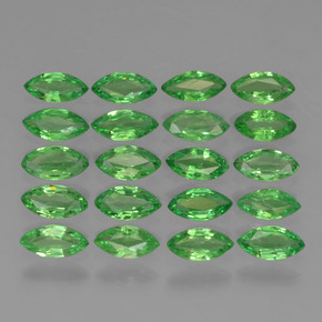 2.87캐럿 천연 미디엄 그린 차보라이트 가넷 보석, 마퀴즈, 4.8×2.4 mm, VS