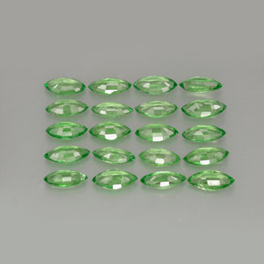 캐럿 천연 그린 차보라이트 가넷 보석, 마퀴즈, 5.2×2.4 mm, VS