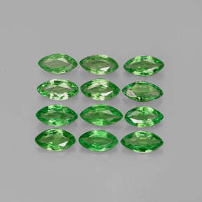 캐럿 천연 크롬 그린 차보라이트 가넷 보석, 마퀴즈, 5×2.6 mm, VS