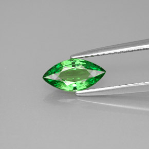0.89캐럿 천연 크롬 그린 차보라이트 가넷, 마퀴즈, 9.1×4.7 mm, VVS-VS